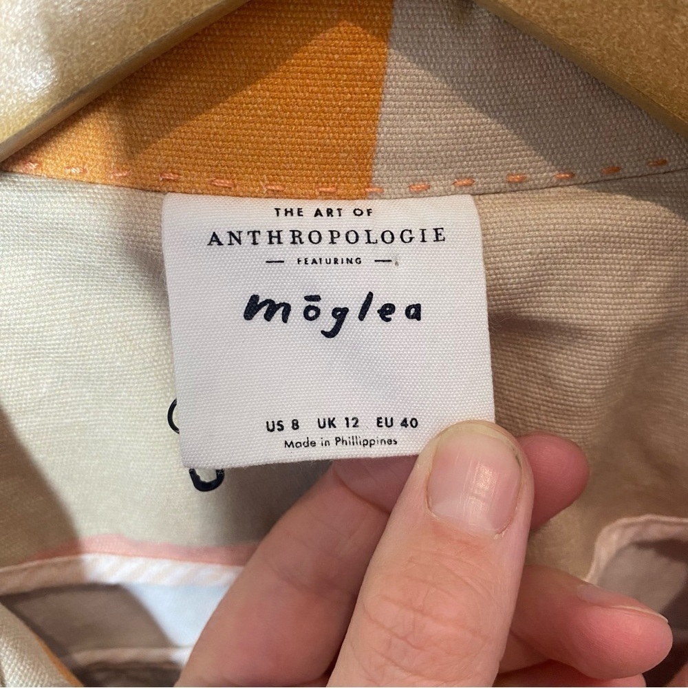 Anthropologie x Moglea Daybreak Trench Coat size 8 - Picture 11 of 14